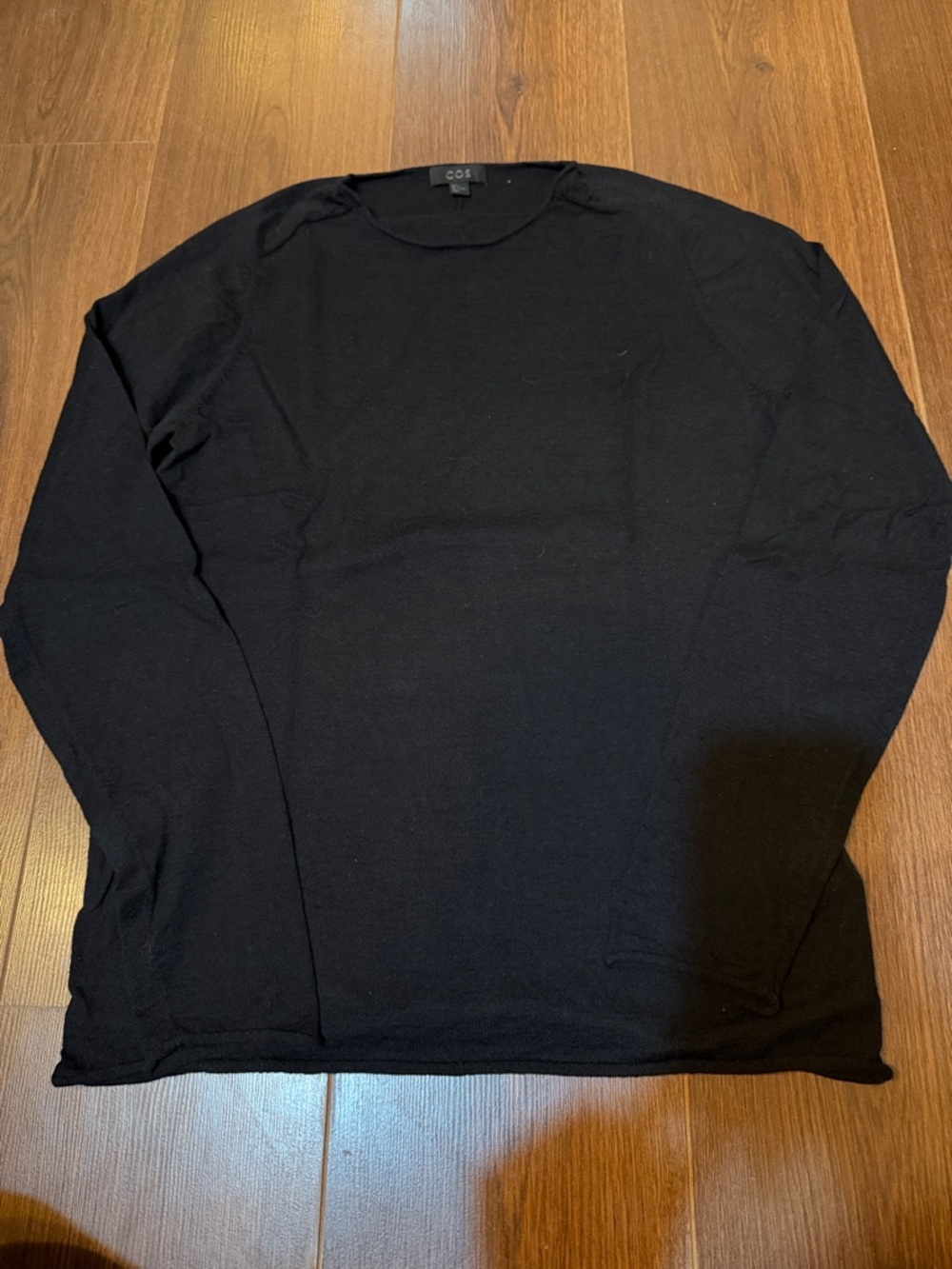 COS Black Long-Sleeve Crewneck NWOT